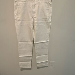 J. Crew Men's White Chinos